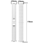 One Bead Stainless Steel Watch Band, For Huawei Watch Fit 5 / Fit 5 Pro / Fit 4 / Fit 3