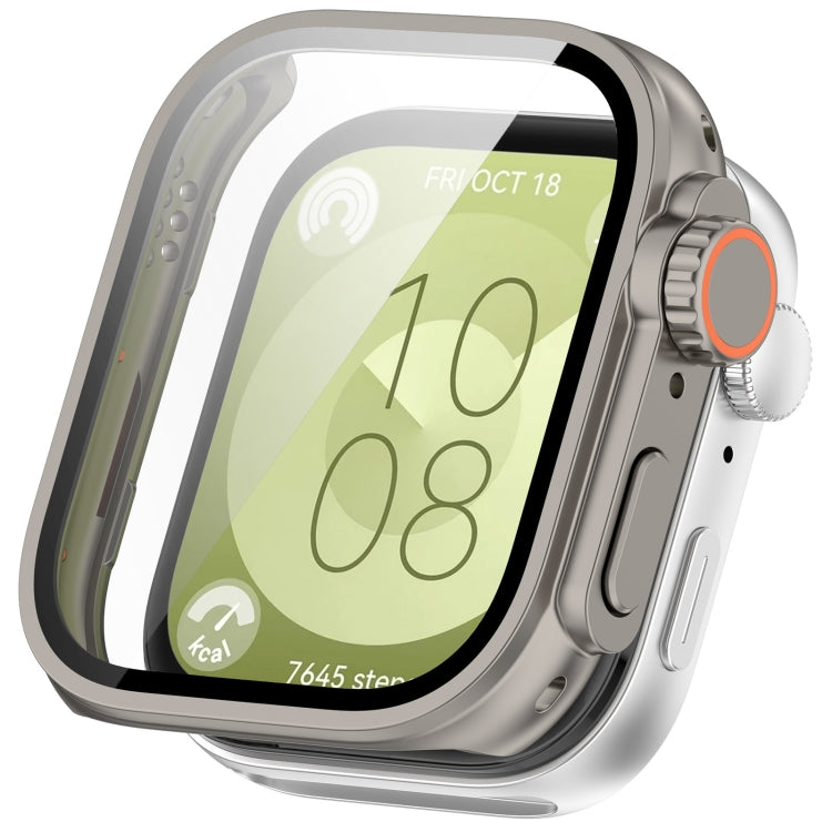 PC + Tempered Glass Film Full Coverage Watch Protective Case, For Huawei Watch Fit3
