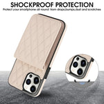 YM015 Crossbody Rhombic Card Bag RFID Phone Case, For iPhone 11 Pro