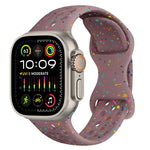 Hole Style Butterfly Buckle Camouflage Silicone Watch Band, For Apple Watch Ultra 2 49mm, For Apple Watch Series 9 45mm, For Apple Watch Series 9 41mm, For Apple Watch Ultra 49mm
