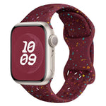Hole Style Butterfly Buckle Camouflage Silicone Watch Band, For Apple Watch Series 4 44mm, For Apple Watch Series 4 40mm, For Apple Watch Series 3 38mm, For Apple Watch Series 3 42mm