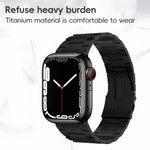 PG63 Three-Bead Protrusion Titanium Metal Watch Band, For Apple Watch Series 6 40mm, For Apple Watch Series 6 44mm, For Apple Watch Series 5 44mm, For Apple Watch Series 5 40mm, For Apple Watch Series 4 44mm, For Apple Watch Series 4 40mm              ...