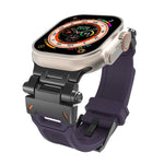 Stainless Steel Connector TPU Watch Band, For Apple Watch Series 7 45mm, For Apple Watch SE 44mm