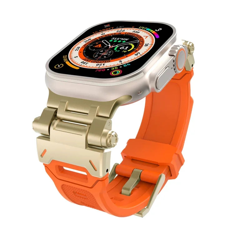 Stainless Steel Connector TPU Watch Band, For Apple Watch Series 4 44mm, For Apple Watch Series 3 42mm