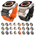 Stainless Steel Connector TPU Watch Band, For Apple Watch Series 6 44mm, For Apple Watch Series 5 44mm