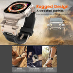 Stainless Steel Connector TPU Watch Band, For Apple Watch Series 4 44mm, For Apple Watch Series 3 42mm