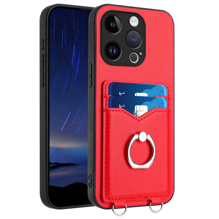 R20 Ring Card Holder Phone Case, For iPhone 17 Pro Max, For iPhone 17 Pro, For iPhone 17, For iPhone Air, For iPhone 15 Pro Max, For iPhone 15 Pro, For iPhone 15 Plus, For iPhone 15
