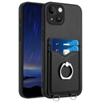 R20 Ring Card Holder Phone Case, For iPhone 17 Pro Max, For iPhone 17 Pro, For iPhone 17, For iPhone Air, For iPhone 15 Pro Max, For iPhone 15 Pro, For iPhone 15 Plus, For iPhone 15