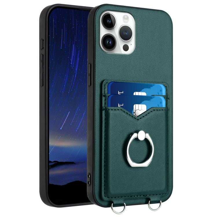 R20 Ring Card Holder Phone Case, For iPhone 13 mini, For iPhone 12, For iPhone 12 Pro Max, For iPhone 12 Pro, For iPhone 12 mini, For iPhone 11 Pro Max, For iPhone 11, For iPhone 11 Pro