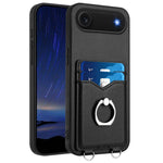 R20 Ring Card Holder Phone Case, For iPhone 17 Pro Max, For iPhone 17 Pro, For iPhone 17, For iPhone Air, For iPhone 15 Pro Max, For iPhone 15 Pro, For iPhone 15 Plus, For iPhone 15