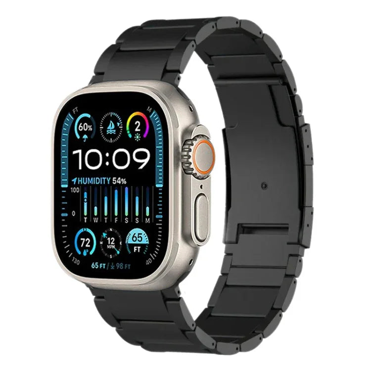 Titanium Metal Watch Band, For Apple Watch Series 10 46mm, For Apple Watch Series 10 42mm, For Apple Watch SE 2023 44mm, For Apple Watch SE 2023 40mm, For Apple Watch Ultra 2 49mm, For Apple Watch Series 9 45mm, For Apple Watch Series 9 41mm           ...