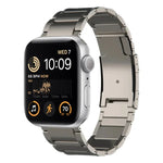 Titanium Metal Watch Band, For Apple Watch Series 10 46mm, For Apple Watch Series 10 42mm, For Apple Watch SE 2023 44mm, For Apple Watch SE 2023 40mm, For Apple Watch Ultra 2 49mm, For Apple Watch Series 9 45mm, For Apple Watch Series 9 41mm           ...