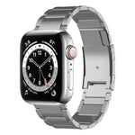 Titanium Metal Watch Band, For Apple Watch Series 7 41mm, For Apple Watch Series 7 45mm, For Apple Watch SE 40mm, For Apple Watch SE 44mm, For Apple Watch Series 6 40mm, For Apple Watch Series 6 44mm, For Apple Watch Series 5 44mm                      ...