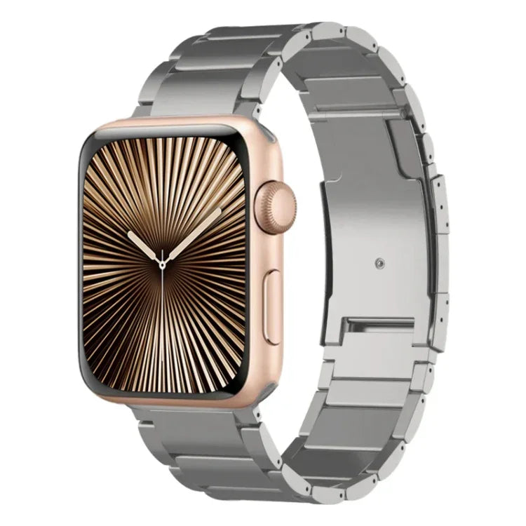 Titanium Metal Watch Band, For Apple Watch Series 10 46mm, For Apple Watch Series 10 42mm, For Apple Watch SE 2023 44mm, For Apple Watch SE 2023 40mm, For Apple Watch Ultra 2 49mm, For Apple Watch Series 9 45mm, For Apple Watch Series 9 41mm           ...