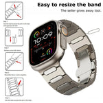 Oval Butterfly Buckle Titanium Alloy Watch Band, For Apple Watch SE 2023 44mm, For Apple Watch Ultra 2 49mm, For Apple Watch Series 9 45mm, For Apple Watch Ultra 49mm, For Apple Watch Series 8 45mm, For Apple Watch SE 2022 44mm                         ...