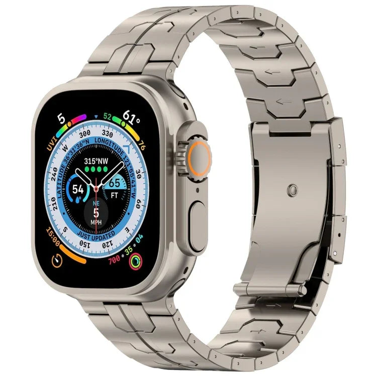 Turtle Buckle Titanium Alloy Watch Band, For Apple Watch SE 2023 44mm, For Apple Watch SE 2023 40mm, For Apple Watch Ultra 2 49mm, For Apple Watch Series 9 45mm, For Apple Watch Series 9 41mm, For Apple Watch Ultra 49mm, For Apple Watch Series 8 41mm  ...