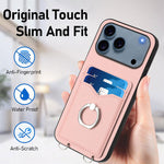 R20 Crossbody Rope Ring Card Holder Phone Case, For iPhone 17 Pro Max, For iPhone 17 Pro, For iPhone 17, For iPhone Air, For iPhone 15 Pro Max, For iPhone 15 Pro, For iPhone 15 Plus, For iPhone 15