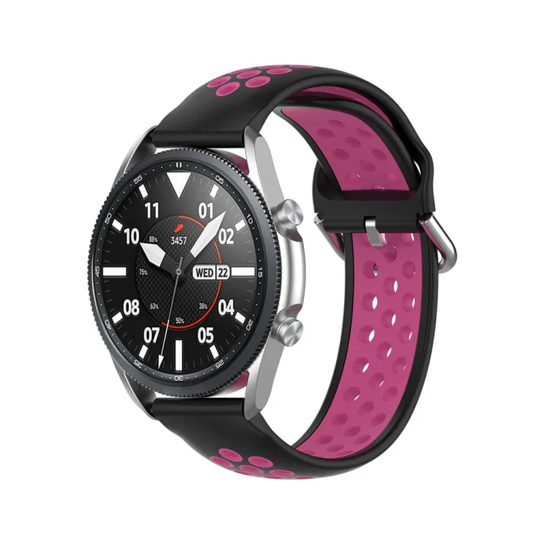 Silicone Sports Solid Color Strap, Size: Free Size 22mm, For Galaxy Watch 3 45mm