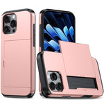 Shockproof Armor Phone Case with Card Slot, For iPhone 16 Pro Max, For iPhone 16 Pro, For iPhone 16 Plus, For iPhone 16