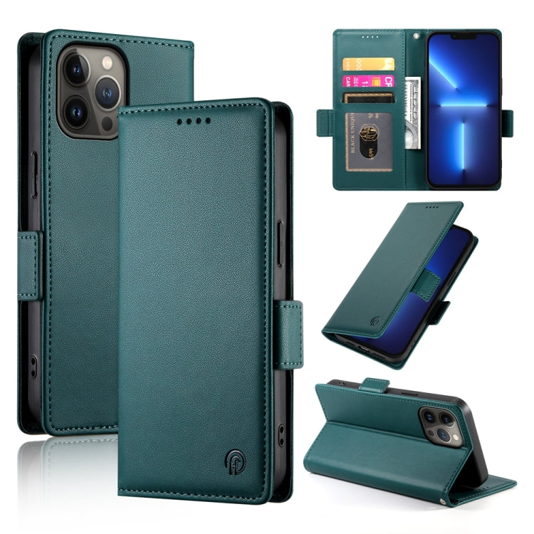 Side Buckle Magnetic Frosted Leather Phone Case, For iPhone 13 Pro Max, For iPhone 13 Pro, For iPhone 13, For iPhone 13 mini, For iPhone 12 / 12 Pro, For iPhone 12 Pro Max