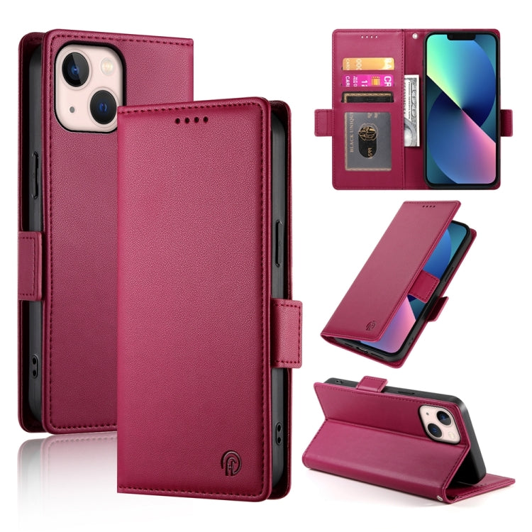 Side Buckle Magnetic Frosted Leather Phone Case, For iPhone 13 Pro Max, For iPhone 13 Pro, For iPhone 13, For iPhone 13 mini, For iPhone 12 / 12 Pro, For iPhone 12 Pro Max
