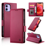 Side Buckle Magnetic Frosted Leather Phone Case, For iPhone 13 Pro Max, For iPhone 13 Pro, For iPhone 13, For iPhone 13 mini, For iPhone 12 / 12 Pro, For iPhone 12 Pro Max