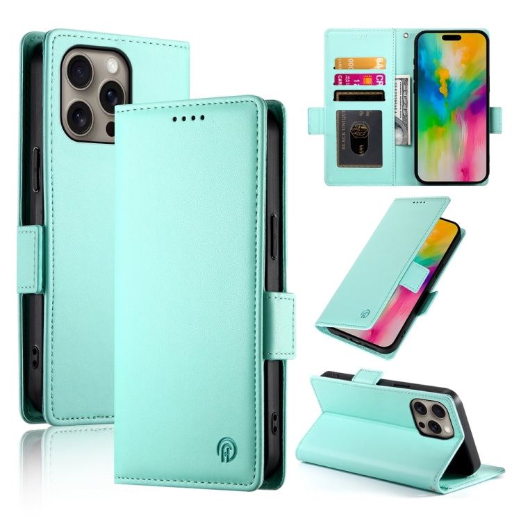Side Buckle Magnetic Frosted Leather Phone Case, For iPhone 17e / 16e, For iPhone 17 Pro Max, For iPhone 17 Pro, For iPhone 17, For iPhone Air, For iPhone 16 Pro Max