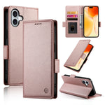 Side Buckle Magnetic Frosted Leather Phone Case, For iPhone 16 Pro, For iPhone 16 Plus, For iPhone 16, For iPhone 15 Pro Max, For iPhone 15 Pro, For iPhone 15 Plus