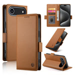 Side Buckle Magnetic Frosted Leather Phone Case, For iPhone 17e / 16e, For iPhone 17 Pro Max, For iPhone 17 Pro, For iPhone 17, For iPhone Air, For iPhone 16 Pro Max