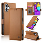 Side Buckle Magnetic Frosted Leather Phone Case, For iPhone 17e / 16e, For iPhone 17 Pro Max, For iPhone 17 Pro, For iPhone 17, For iPhone Air, For iPhone 16 Pro Max