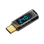 Type-C Male to Type-C Female 240W Full-featured Adapter with Digital Display