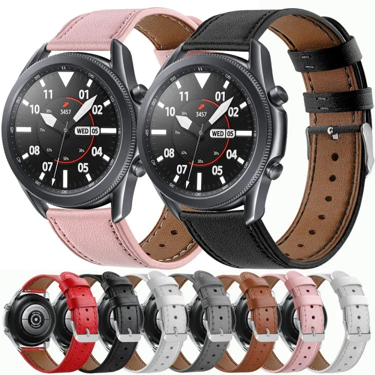For Galaxy Watch 3 Leather Replacement Strap Watchband, For Galaxy Watch 3 41mm