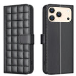 Square Texture Leather Phone Case, For iPhone 18 Pro Max/17 Pro Max, For iPhone 17e / 16e, For iPhone 16 Pro Max, For iPhone 16 Pro, For iPhone 16 Plus, For iPhone 16, For iPhone 15 Pro Max, For iPhone 15 Pro