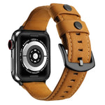 Genuine Leather Replacement Strap Watchband, For Apple Watch 5 & 4 40mm / 3 & 2 & 1 38mm, For Apple Watch 5 & 4 44mm / 3 & 2 & 1 42mm