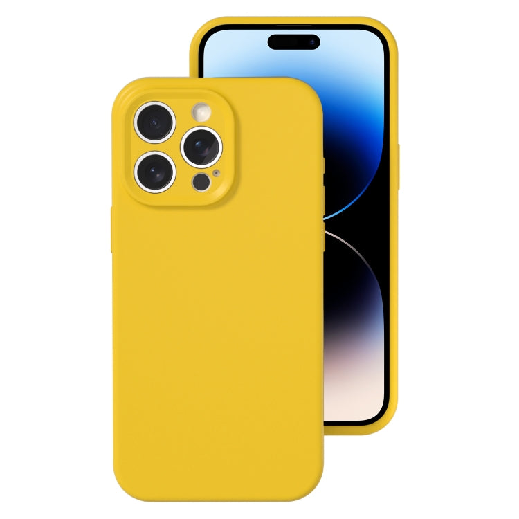Precise Hole Liquid Silicone Jelly Color Full Coverage Phone Case, For iPhone 14 Pro