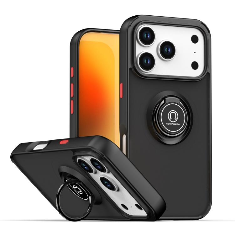 Q Shadow 1 Series TPU + PC Phone Case with Ring, For iPhone 18 Pro / 17 Pro, For iPhone 18 Pro Max / 17 Pro Max, For iPhone 17e / 16e, For iPhone 17, For iPhone Air, For iPhone 16 Pro Max