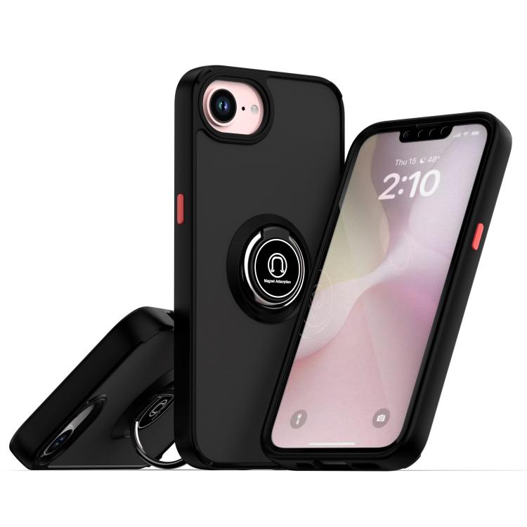 Q Shadow 1 Series TPU + PC Phone Case with Ring, For iPhone 17e / 16e, For iPhone 17 Pro Max, For iPhone 17 Pro, For iPhone 17, For iPhone Air, For iPhone 16 Pro Max