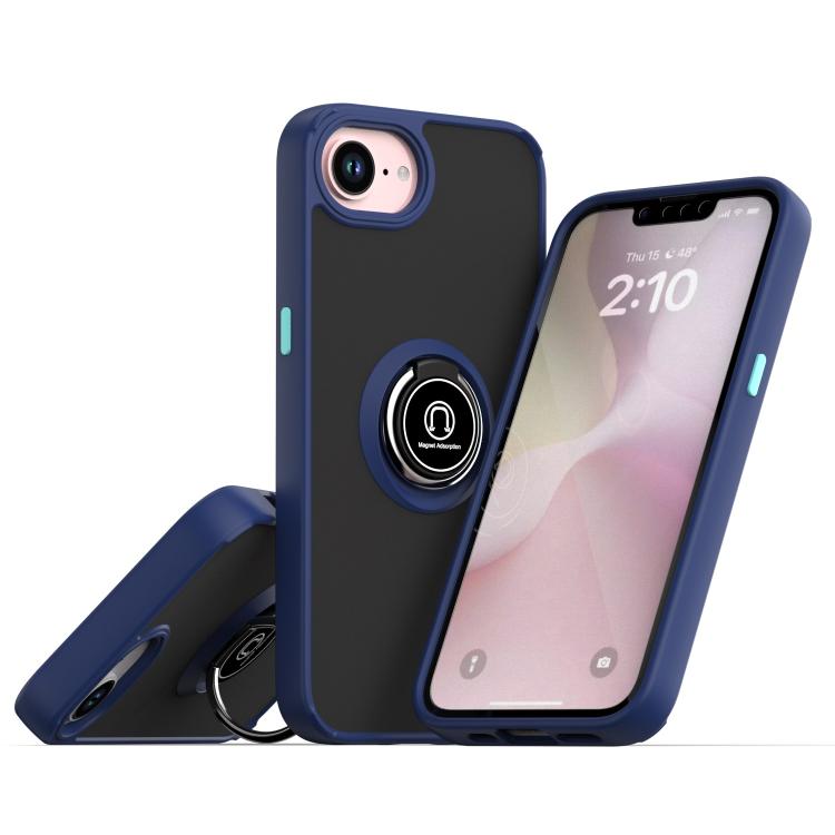 Q Shadow 1 Series TPU + PC Phone Case with Ring, For iPhone 17e / 16e, For iPhone 17 Pro Max, For iPhone 17 Pro, For iPhone 17, For iPhone Air, For iPhone 16 Pro Max