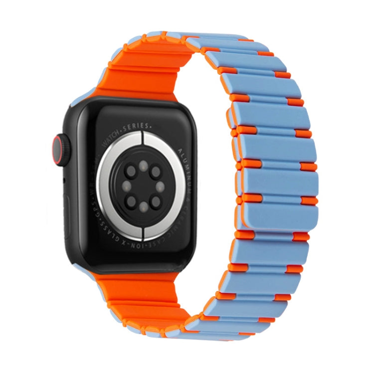 Two-color Magnetic Silicone Watch Band, For Apple Watch Series 3 38mm, For Apple Watch Series 3 42mm