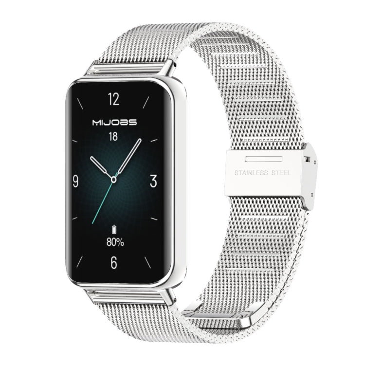 MIJOBS Milan Buckle Stainless Steel Watch Band, For Honor Band 10 / 9