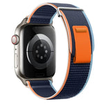 Dual-Section Loop Nylon Watch Band, For Apple Watch SE 2023 44mm, For Apple Watch SE 2023 40mm