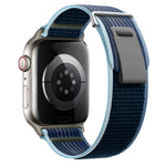 Dual-Section Loop Nylon Watch Band, For Apple Watch SE 2023 44mm, For Apple Watch SE 2023 40mm
