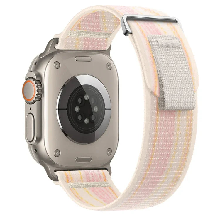 Dual-Section Loop Nylon Watch Band, For Apple Watch Ultra 2 49mm, For Apple Watch Series 9 45mm