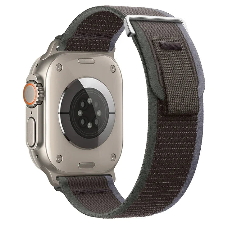 Dual-Section Loop Nylon Watch Band, For Apple Watch Ultra 2 49mm, For Apple Watch Series 9 45mm