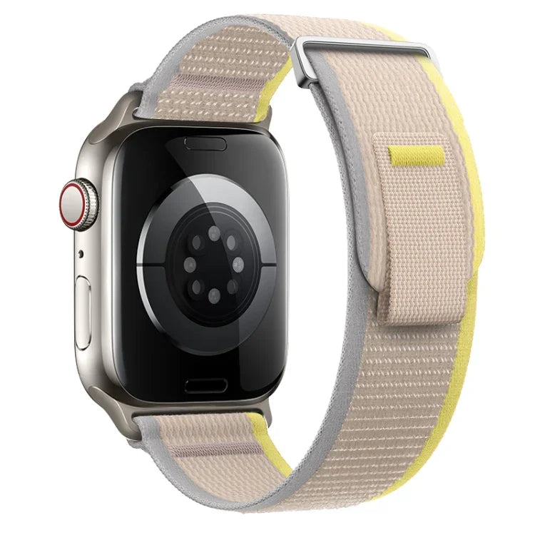 Dual-Section Loop Nylon Watch Band, For Apple Watch Ultra 2 49mm, For Apple Watch Series 9 45mm
