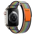 Dual-Section Loop Nylon Watch Band, For Apple Watch Ultra 2 49mm, For Apple Watch Series 9 45mm