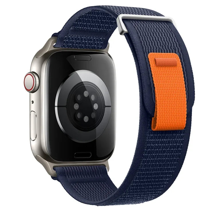 Dual-Section Loop Nylon Watch Band, For Apple Watch Series 9 41mm, For Apple Watch Ultra 49mm