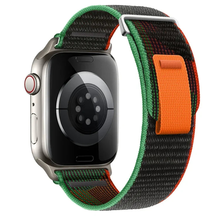 Dual-Section Loop Nylon Watch Band, For Apple Watch Series 8 41mm, For Apple Watch Series 8 45mm