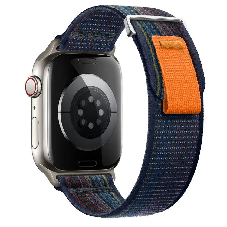 Dual-Section Loop Nylon Watch Band, For Apple Watch Series 8 41mm, For Apple Watch Series 8 45mm
