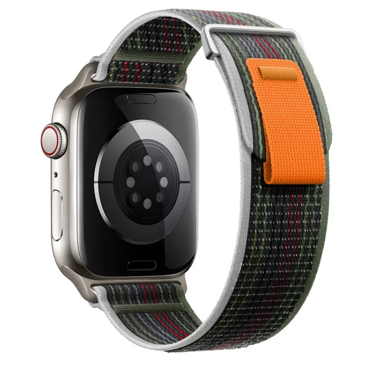 Dual-Section Loop Nylon Watch Band, For Apple Watch Series 8 41mm, For Apple Watch Series 8 45mm